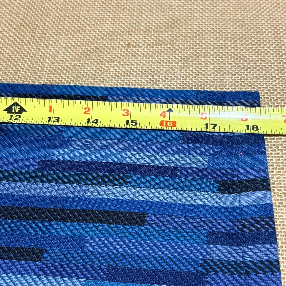 Crate & Barrel Kendi Placemats Set of 9 100% Cotton Woven 18x14 Blue Coastal